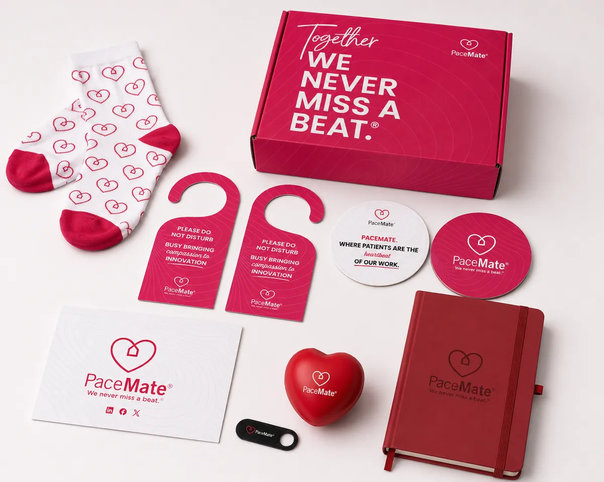 PaceMate healthcare team kit, custom mailer box