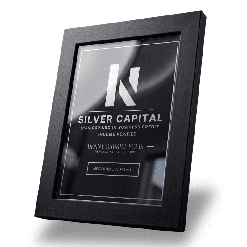 Custom-framed client achievement award