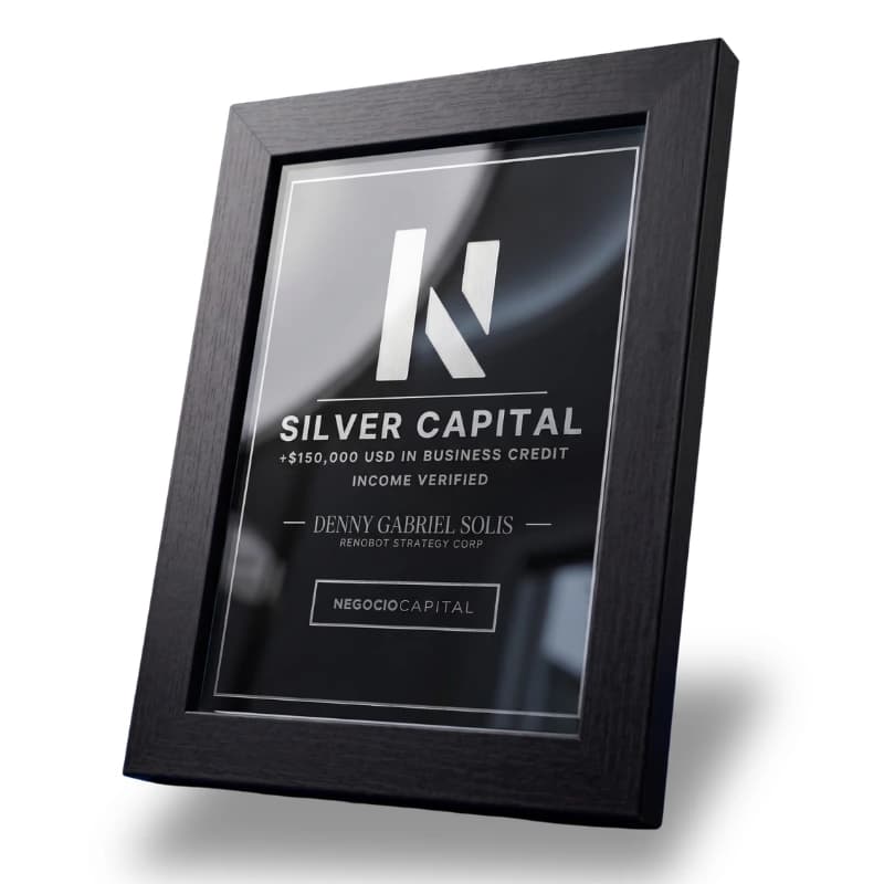 Custom-framed client achievement award