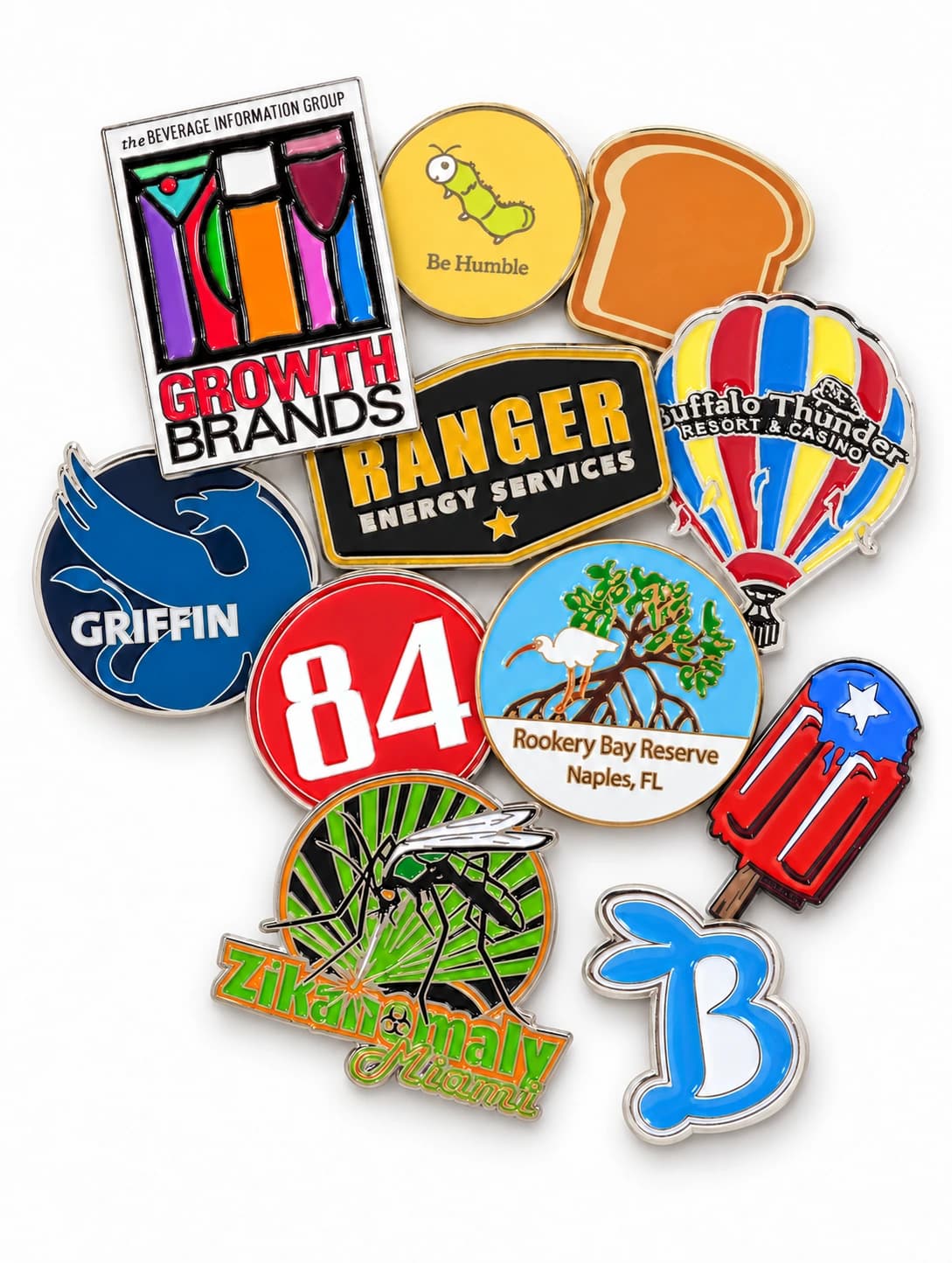 Custom enamel pin run